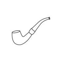 Smoking pipe icon. Smoking illustration sign. Tobacco symbol or logo. vector