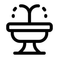 Simple Fountain icon. The icon can be used for websites, print templates, presentation templates, illustrations, etc vector
