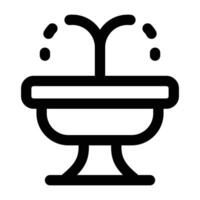 Simple Fountain icon. The icon can be used for websites, print templates, presentation templates, illustrations, etc vector