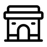 Simple City Gate icon. The icon can be used for websites, print templates, presentation templates, illustrations, etc vector