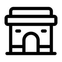 Simple City Gate icon. The icon can be used for websites, print templates, presentation templates, illustrations, etc vector