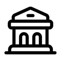 sencillo museo icono. el icono lata ser usado para sitios web, impresión plantillas, presentación plantillas, ilustraciones, etc vector