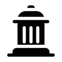 Simple Fire Hydrant Solid icon. The icon can be used for websites, print templates, presentation templates, illustrations, etc vector