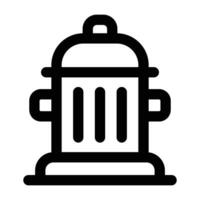 Simple Fire Hydrant icon. The icon can be used for websites, print templates, presentation templates, illustrations, etc vector