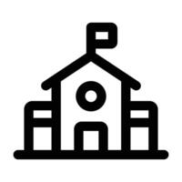 Simple School icon. The icon can be used for websites, print templates, presentation templates, illustrations, etc vector