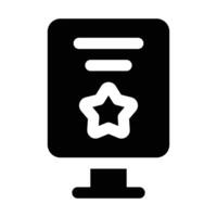 Simple Billboard Solid icon. The icon can be used for websites, print templates, presentation templates, illustrations, etc vector