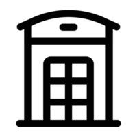 Simple Telephone Booth icon. The icon can be used for websites, print templates, presentation templates, illustrations, etc vector