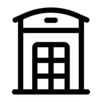 Simple Telephone Booth icon. The icon can be used for websites, print templates, presentation templates, illustrations, etc vector