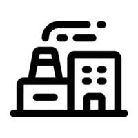 Simple Factory icon. The icon can be used for websites, print templates, presentation templates, illustrations, etc vector