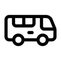 Simple Bus icon. The icon can be used for websites, print templates, presentation templates, illustrations, etc vector