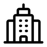 Simple Building icon. The icon can be used for websites, print templates, presentation templates, illustrations, etc vector