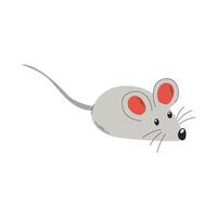 A mouse, a toy for a cat. A pet care item. A flat illustration isolated on a white background. vector