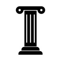 Old column. Ancient pillar. vector