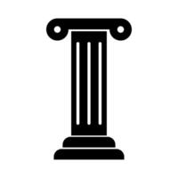 Old column. Ancient pillar. vector