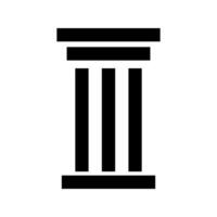 Pillar silhouette icon. Column. vector