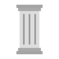 Flat design pillar icon. Pole icon. vector