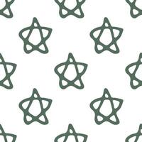 Seamless pattern with cute stars doodle for decorative print, wrapping paper, greeting cards, wallpaper and fabric vector