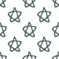 Seamless pattern with cute stars doodle for decorative print, wrapping paper, greeting cards, wallpaper and fabric vector