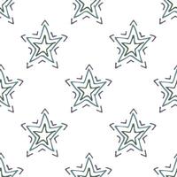 Seamless pattern with cute stars doodle for decorative print, wrapping paper, greeting cards, wallpaper and fabric vector