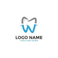 plantilla de diseño de logotipo dental vector