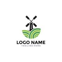 Green Farm Logo Design Template vector