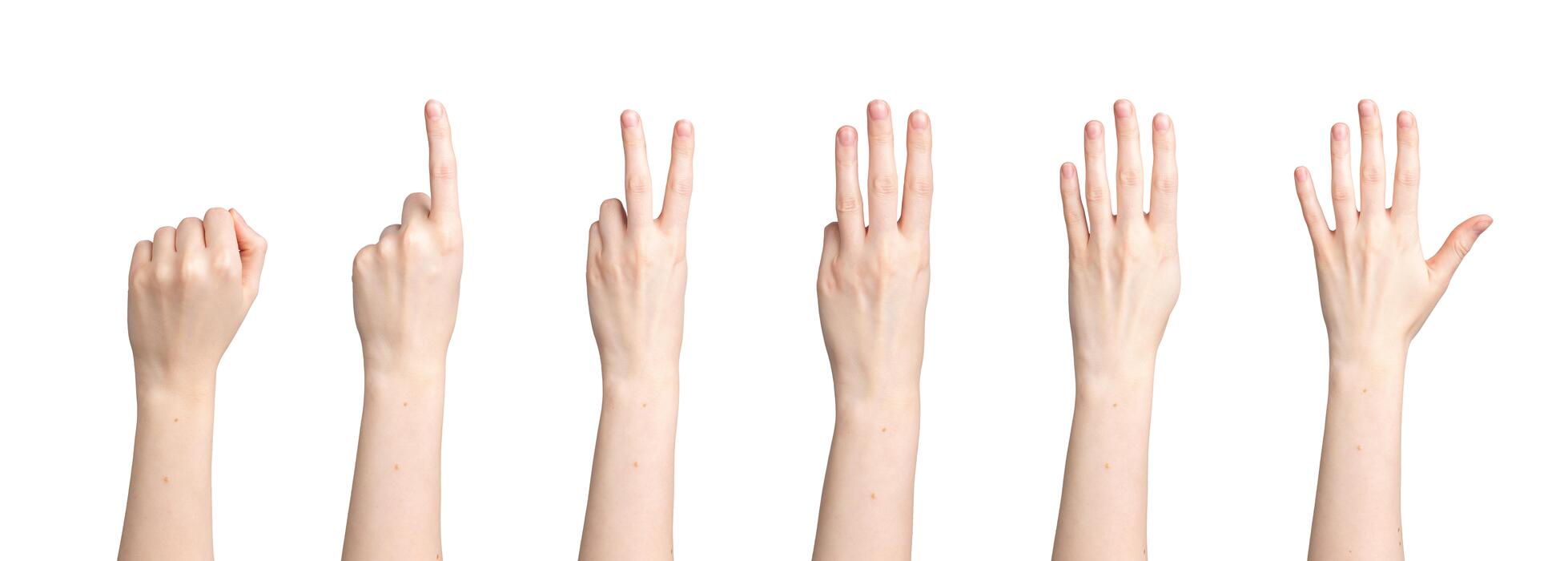 Sign Language Numbers Stock Photos, Images and Backgrounds for Free ...