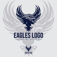 Eagle Logo Template Minimal Eagle Illustration vector