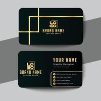 Creative And Minimalist Business Card vector