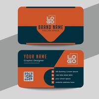 modern black and white business card design vector