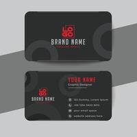 Creative And Minimalist Business Card vector