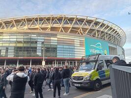 London 04 20 2024 Wembley Stadium Sports and Concerts Venue. High quality photo