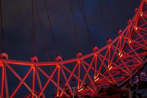 London - 02 08 2018 A photo of London Eye at night