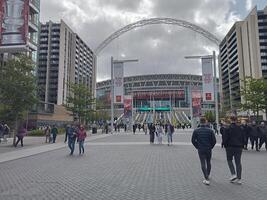 London 04 20 2024 Wembley Stadium Sports and Concerts Venue. High quality photo