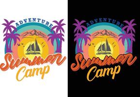 This is Summer T-shirt Design. vector