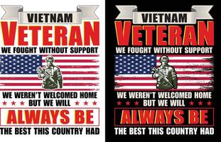 Veteran T-Shirt Design vector