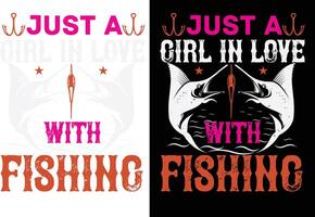 Fishing T-Shirt Design vector