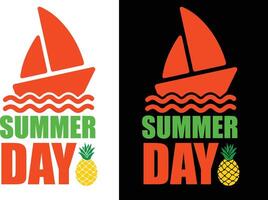 Summer T-shirt Design. vector