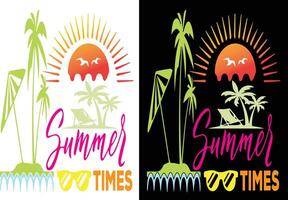 This is Summer T-shirt Design. vector