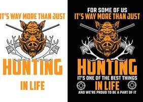 Hunting T-Shirt design vector