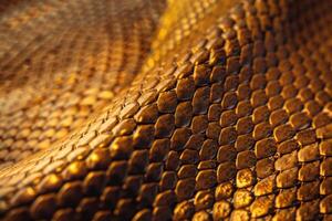 Snake skin and reptile patterns in fashion trends. photo