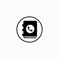 phonebook Contact Directory with circle icon vector