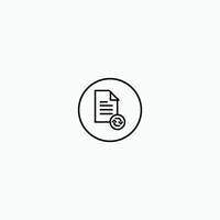 transfer file data with circle icon vector