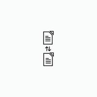 transfer file data icon vector