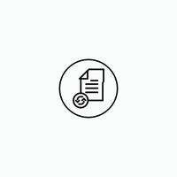 transfer file data with circle icon vector