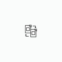 transfer file data icon vector