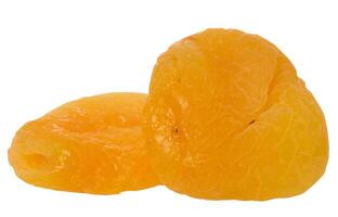 Dried apricot on isolated background photo