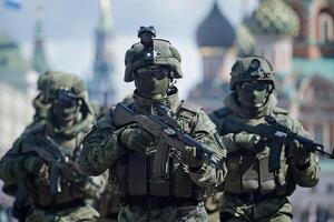 Russian special forces parade. photo