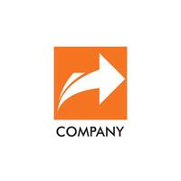 Arrow logo for company vector