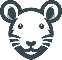 Mouse Minimalist Logo Illustrator vector