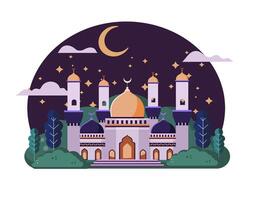 Islamic background flat illustration vector